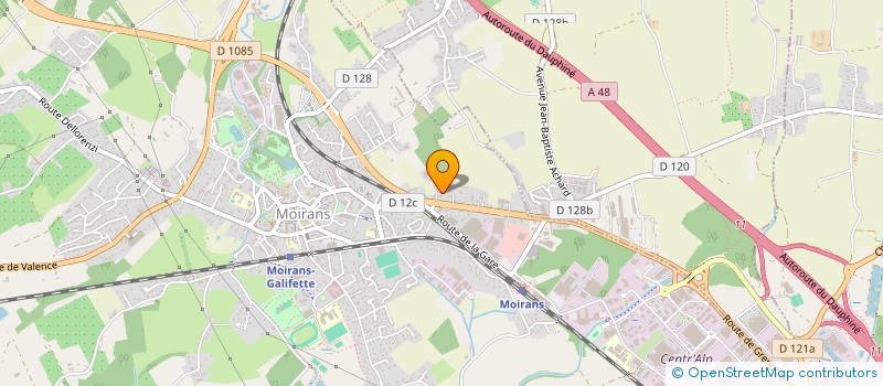 localisation de l'entreprise SCI MAETHAN  MOIRANS