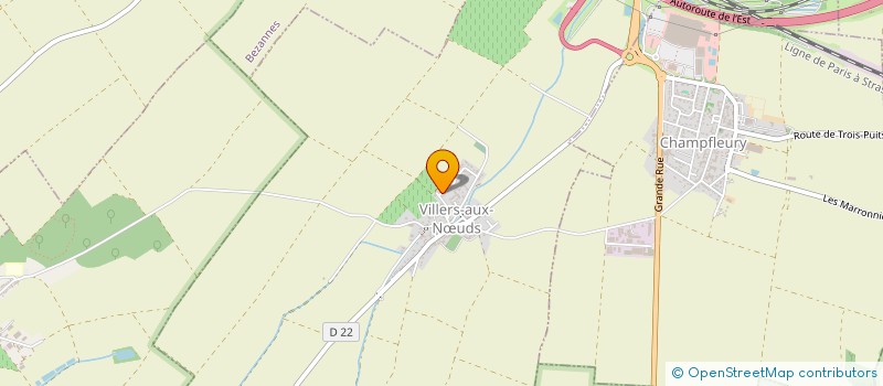 localisation de l'entreprise SCI MAEV  VILLERS-AUX-NUDS