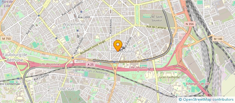 localisation de l'entreprise SCI MAEVA à LILLE