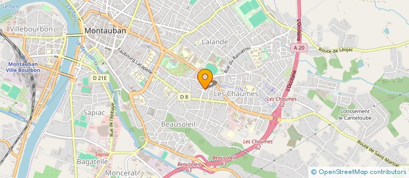 localisation de l'entreprise SCI MAEVA  MONTAUBAN