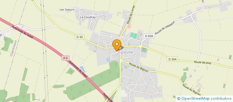 localisation de l'entreprise SCI MAEVA à EGREVILLE