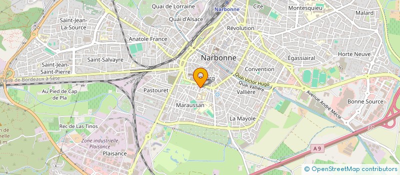 localisation de l'entreprise SCI MAEVA à NARBONNE