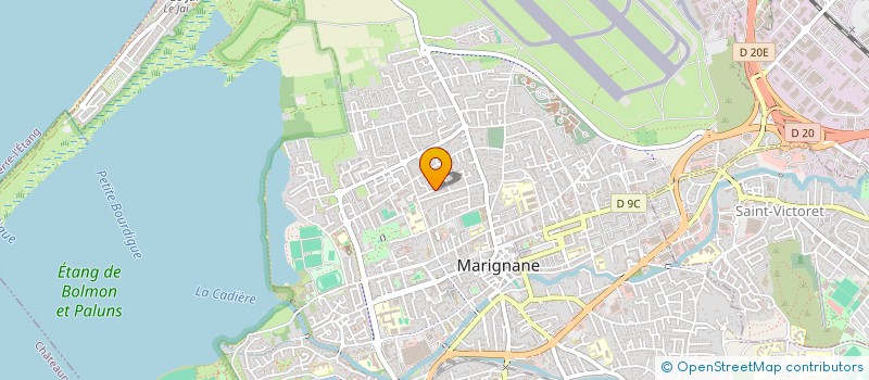 localisation de l'entreprise SCI MAEVA  MARIGNANE