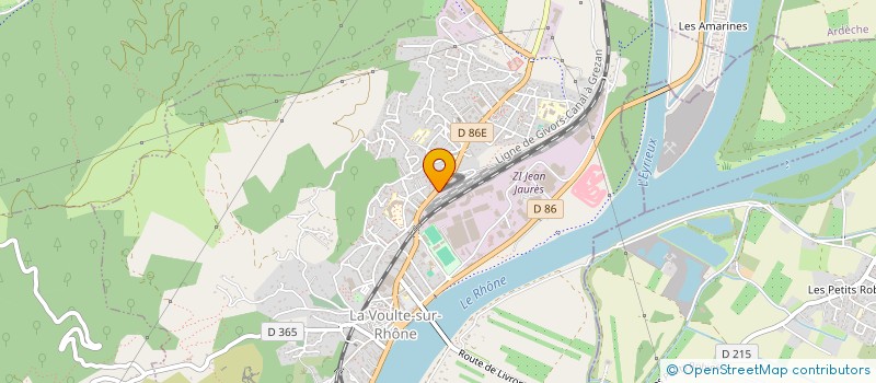 localisation de l'entreprise SCI MAEVA  LA VOULTE-SUR-RHONE