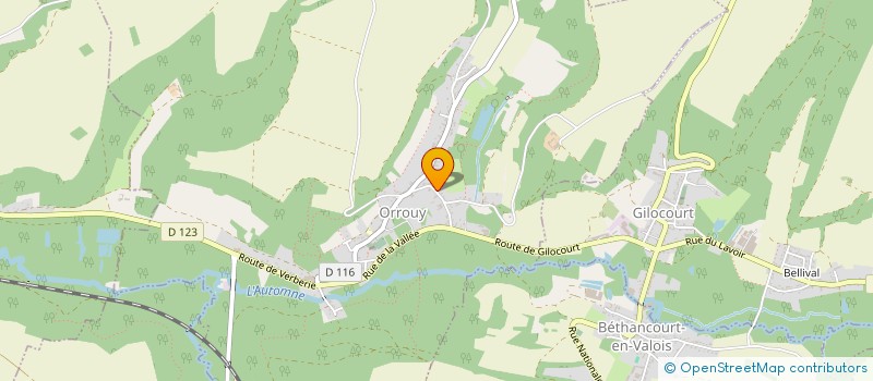 localisation de l'entreprise SCI MAEVA  ORROUY