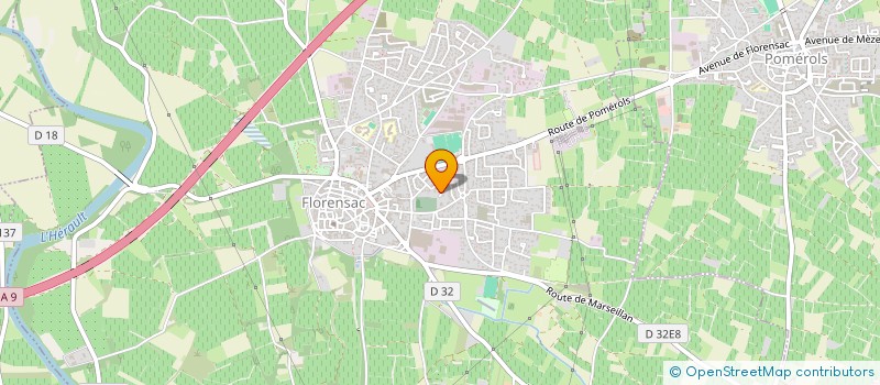 localisation de l'entreprise SCI MAEVA  FLORENSAC