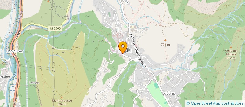 localisation de l'entreprise SCI MAEVA  LEVENS