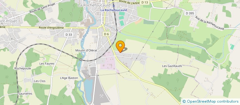 localisation de l'entreprise SCI MAEVA  LA ROCHEFOUCAULD-EN-ANGOUMOIS