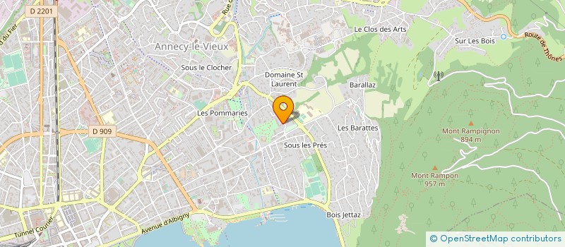 localisation de l'entreprise SCI MAEVAL à ANNECY