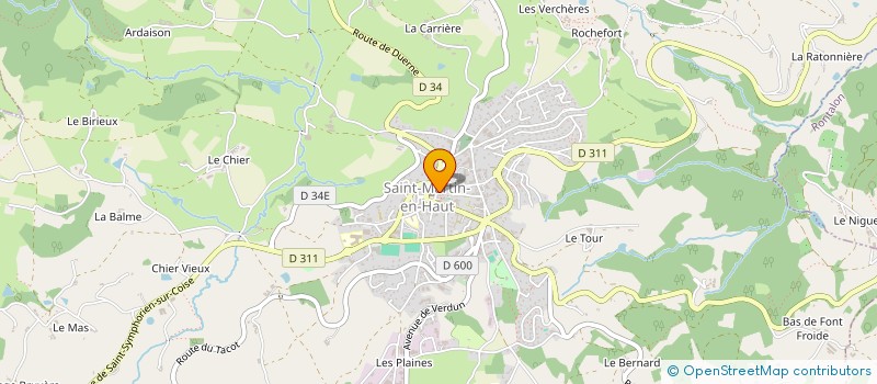 localisation de l'entreprise SCI MAEVAN  SAINT-MARTIN-EN-HAUT