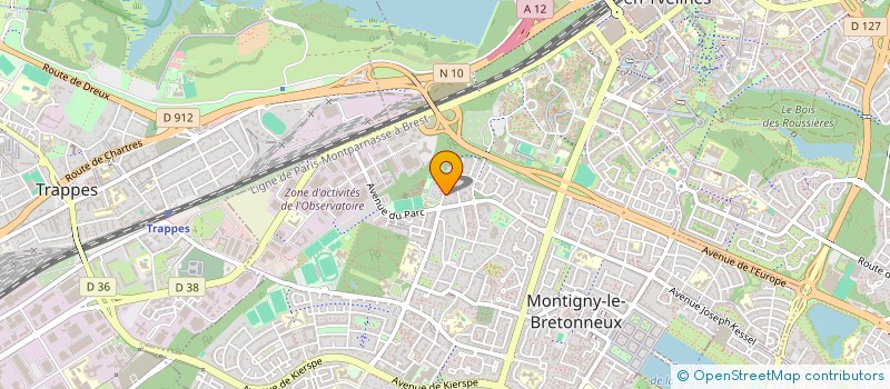 localisation de l'entreprise SCI MAEVIMMO  MONTIGNY-LE-BRETONNEUX