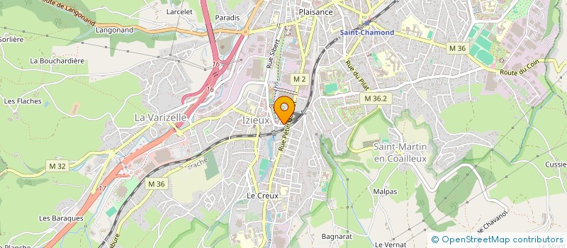 localisation de l'entreprise SCI MAF  SAINT-CHAMOND