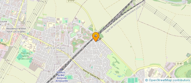 localisation de l'entreprise SCI MAF  GONESSE