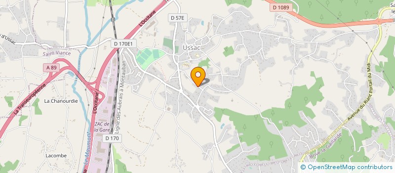 localisation de l'entreprise SCI MAFA  USSAC