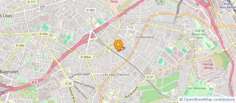 localisation de l'entreprise SCI MAFA à MONTREUIL