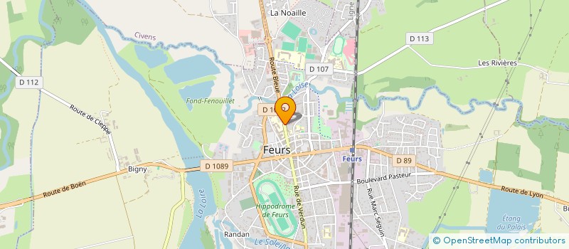 localisation de l'entreprise SCI MAFA  FEURS