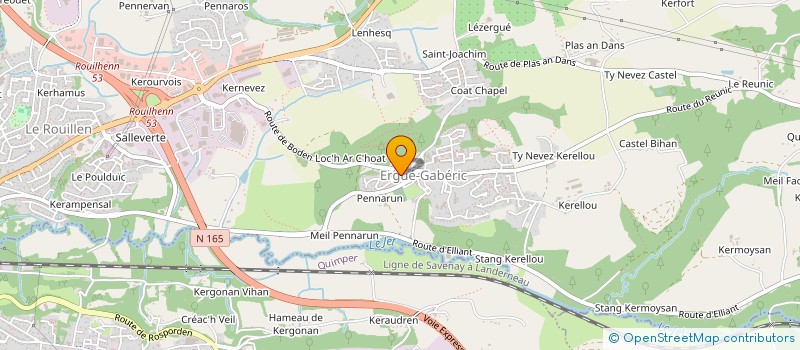 localisation de l'entreprise SCI MAFAB  ERGUE-GABERIC