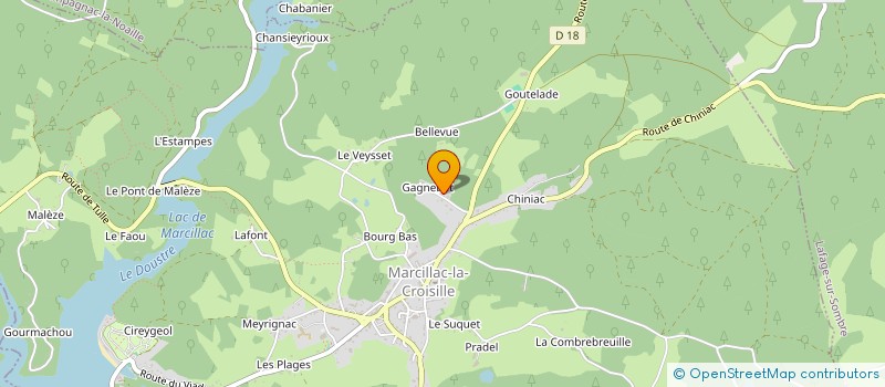 localisation de l'entreprise SCI MAFASCA à MARCILLAC-LA-CROISILLE