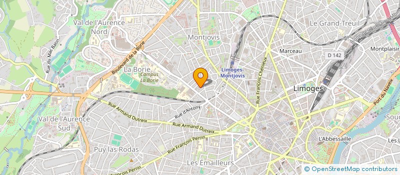 localisation de l'entreprise SCI MAFASE à LIMOGES