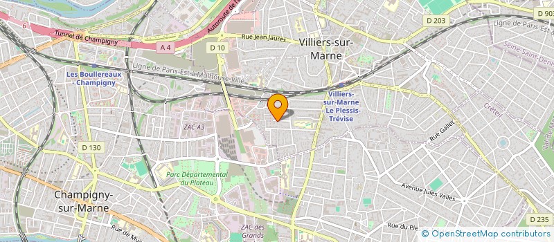 localisation de l'entreprise SCI MAFER  VILLIERS-SUR-MARNE