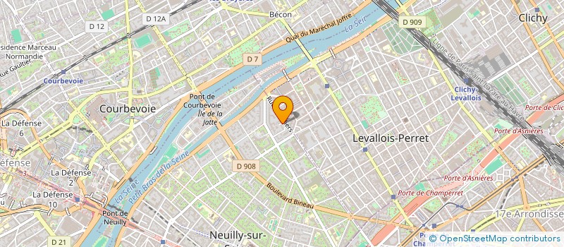localisation de l'entreprise SCI MAFH à NEUILLY-SUR-SEINE