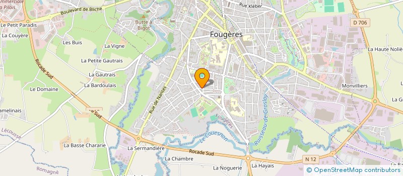 localisation de l'entreprise SCI MAFLA  FOUGERES