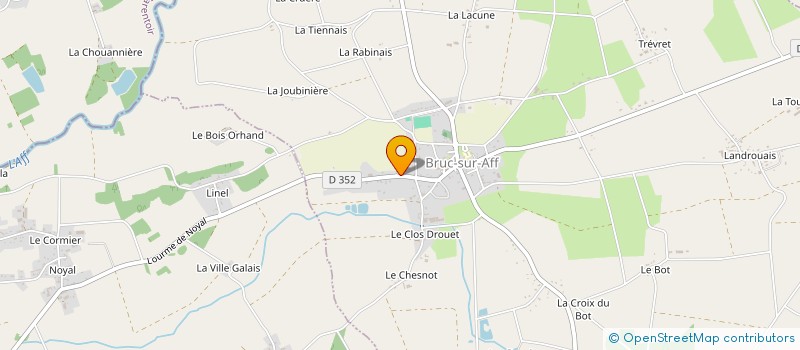 localisation de l'entreprise SCI MAFRAN  BRUC-SUR-AFF