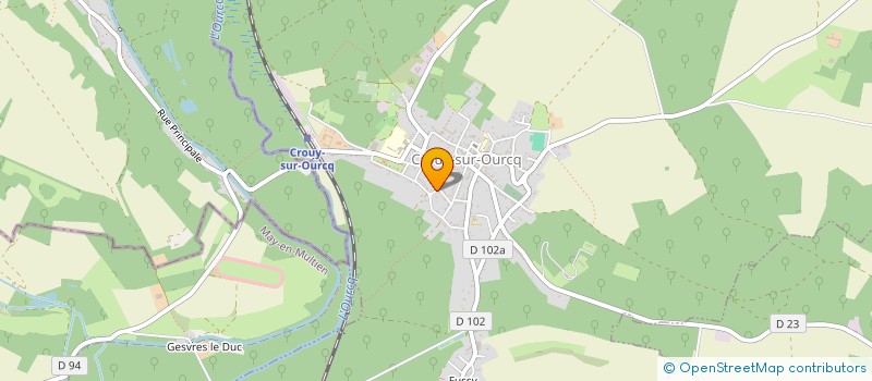 localisation de l'entreprise SCI MAFRAVAL  CROUY-SUR-OURCQ