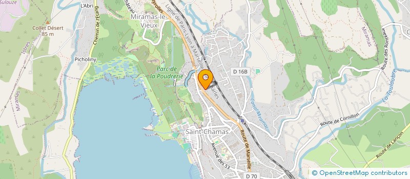 localisation de l'entreprise SCI MAGAL  SAINT CHAMAS