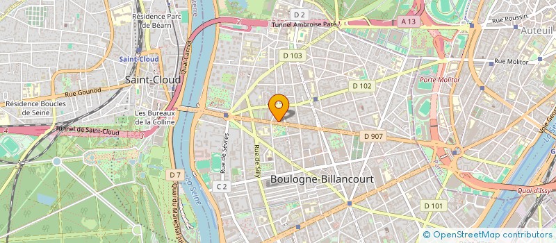 localisation de l'entreprise SCI MAGAL à BOULOGNE-BILLANCOURT