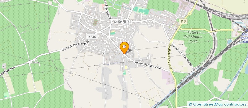 localisation de l'entreprise SCI MAGALANE  MANDUEL