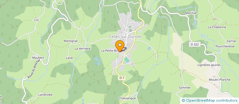 localisation de l'entreprise SCI MAGALHAES  CELLES-SUR-DUROLLE