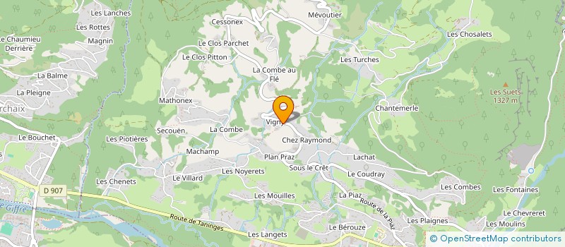 localisation de l'entreprise SCI MAGALI à SAMOENS