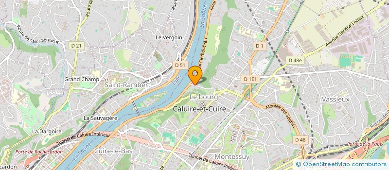 localisation de l'entreprise SCI MAGALI  CALUIRE-ET-CUIRE