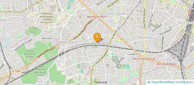 localisation de l'entreprise SCI MAGALI  TALENCE