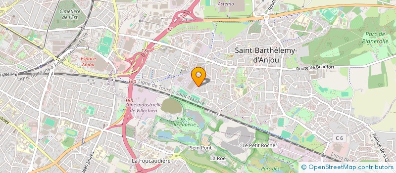 localisation de l'entreprise SCI MAGALI  SAINT-BARTHELEMY-D'ANJOU