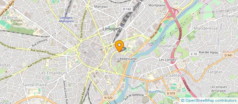 localisation de l'entreprise SCI MAGALICE à LIMOGES