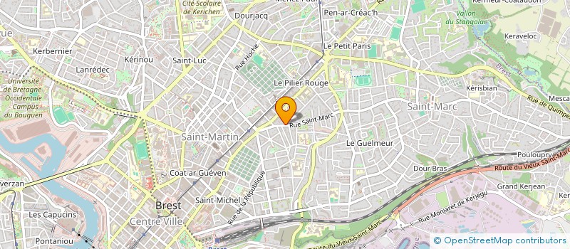 localisation de l'entreprise SCI MAGALY  BREST