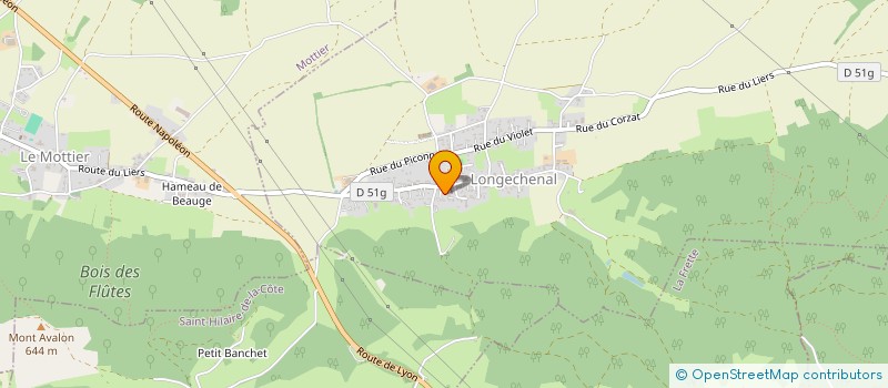 localisation de l'entreprise SCI MAGAMALEIN  LONGECHENAL