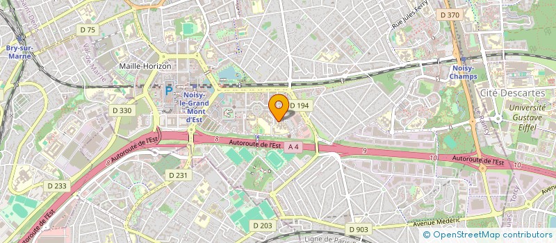 localisation de l'entreprise SCI MAGAMIAMA  NOISY-LE-GRAND