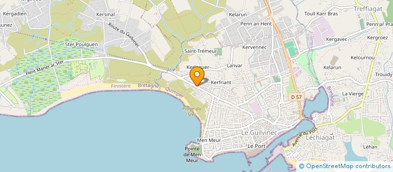 localisation de l'entreprise SCI MAGAPP  GUILVINEC