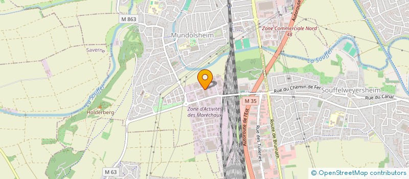 localisation de l'entreprise SCI MAGASINS DE CHARTRES  MUNDOLSHEIM