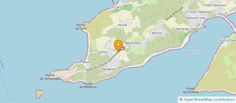 localisation de l'entreprise SCI MAGASSOUBA  PLOUGASTEL-DAOULAS