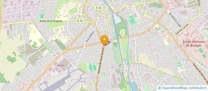 localisation de l'entreprise SCI MAGATI  BOURGES