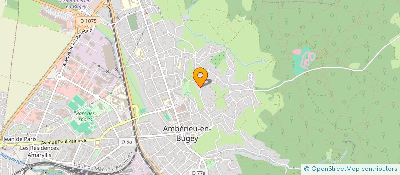 localisation de l'entreprise SCI MAGBETH  AMBERIEU-EN-BUGEY