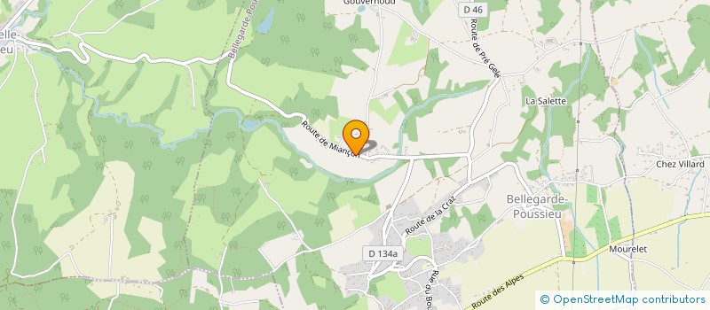 localisation de l'entreprise SCI MAGCED  BELLEGARDE-POUSSIEU