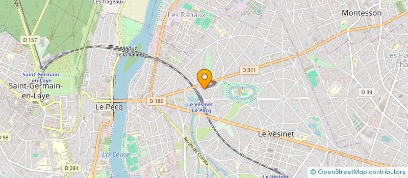 localisation de l'entreprise SCI MAGDAR  LE VESINET