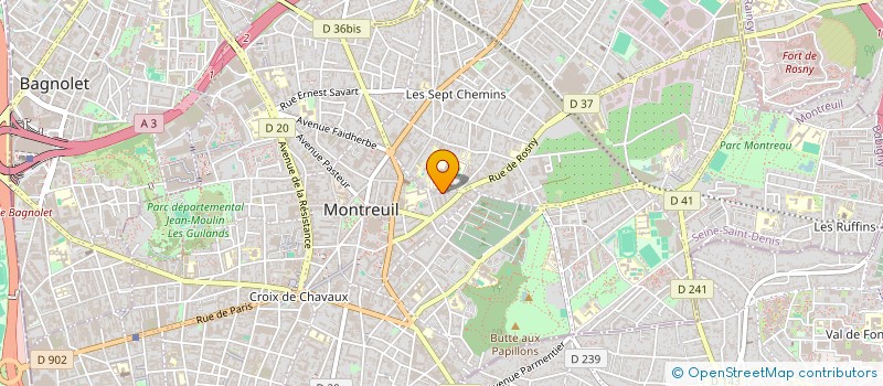 localisation de l'entreprise SCI MAGDEC à MONTREUIL