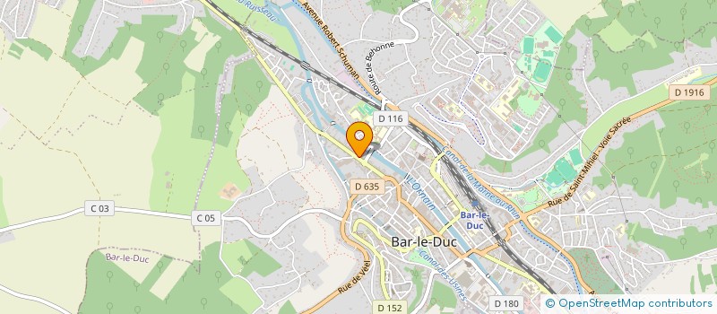 localisation de l'entreprise SCI MAGDELEINE  BAR-LE-DUC