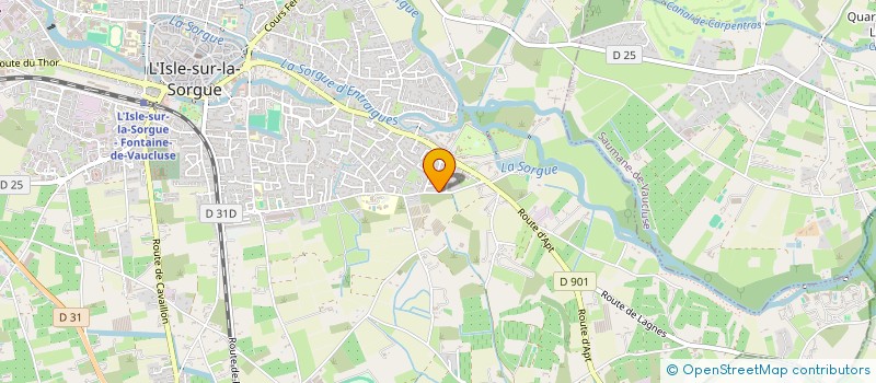 localisation de l'entreprise SCI MAGDELEINE  L'ISLE-SUR-LA-SORGUE